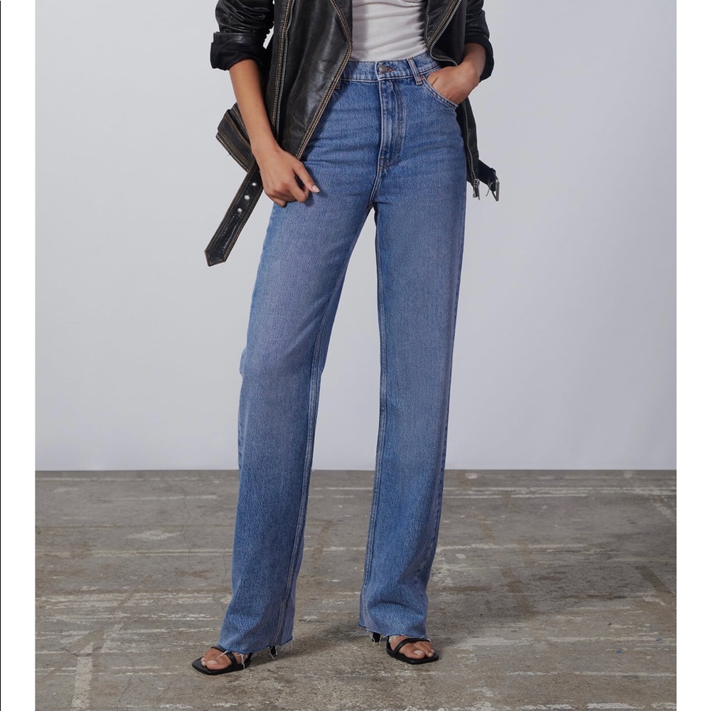 NWT ZARA FULL LENGTH JEANS